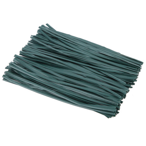 Ligatures de Jardin 150pcs Fil Enduit Vert 15cm pour Tuteurage et Fixation Plantes Grimpantes Fleurs Légumes (1/5)