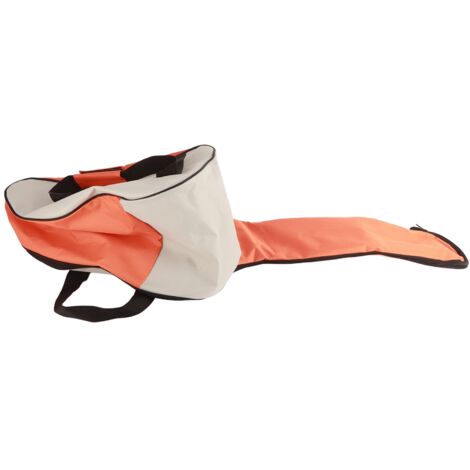 Housse de Protection pour Tronçonneuse en Toile Oxford Portable - Sac de Transport et Rangement pour Tronçonneuse, Taille L (94 cm), Orange (1/5)
