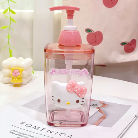 Bouteille de Voyage Plastique Transparent Type3 Forme Mignonne Léger 420ml Vide pour Shampoing Gel Douche Conditionneur (1/5)
