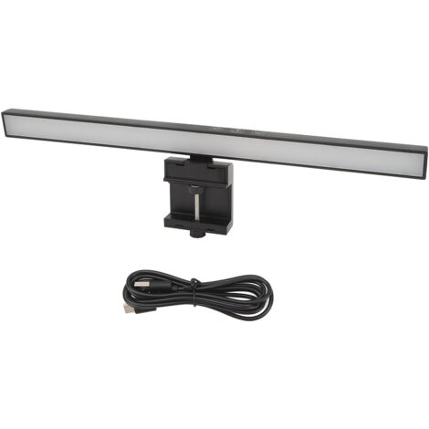 Lampe de Bureau LED pour Écran - Barre Lumineuse Anti-Lumière Bleue 33 cm - Protection des Yeux, Montage Suspendu Facile, ABS Premium