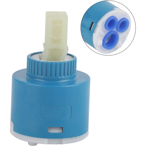 Cartouche Céramique Remplacement [40mm] Robinet Mélangeur Matériel PP Plastique Bleu Pièce Intérieure Contrôle Valve