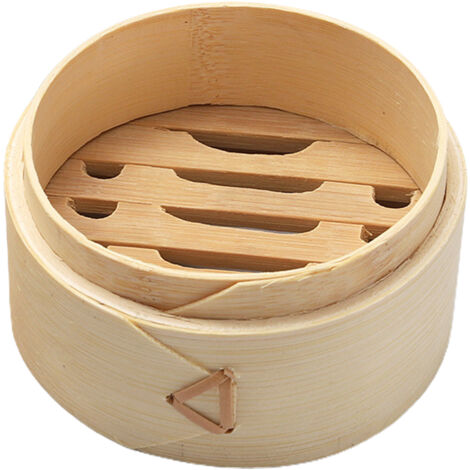 Boîte Rond à Confiserie en Bois avec Couvercle Taille 10x10x4cm Multifonction Stockage à L'épreuve de la Poussière Lot de 1 Pièce (1/5)