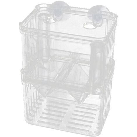 Bac de Reproduction pour Aquarium en Acrylique Transparent avec Couvercle Flottant et Ventouses, 3 Tailles au Choix (7.57.513cm, 7.510.513.5cm, 112110cm) (1/5)
