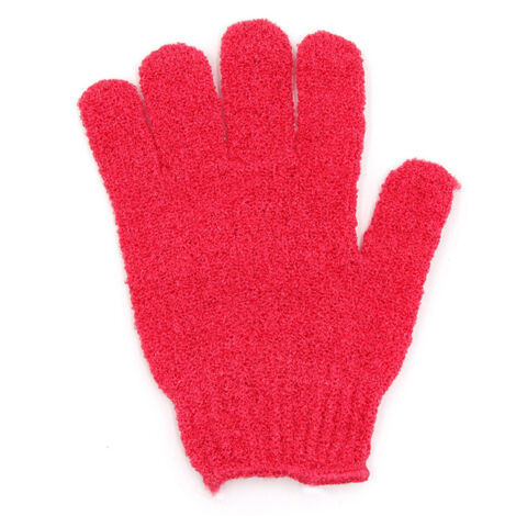Gant de Gommage Exfoliant en Polyester Design 5 Doigts pour Nettoyage en Profondeur - Lavage Corps (L:19cm, Polyester) (1/5)