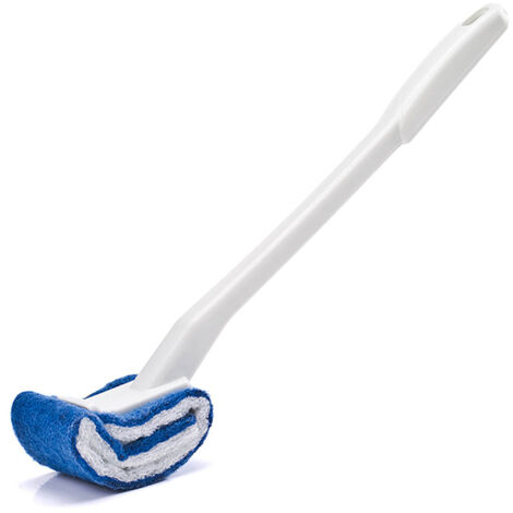 Balai WC Résistant aux Rayures, Poils Souples, Courbure pour Nettoyage Profond Sous le Bord, Nylon, PP, 90g, 1 Pièce (1/5)