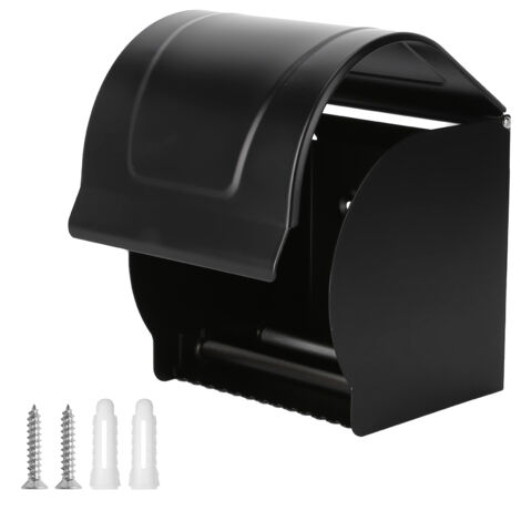 Porte‑papier mural aluminium anti‑eau HCG‑01 avec 4 vis pour salle de bain et hôtel (1/5)