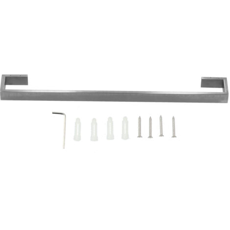 Porte-Serviettes Murale 60cm en Acier Inoxydable 304 Brossé - Étagère de Salle de Bain Compacte pour Serviettes et Accessoires - Style Nordique, Installation par Perçage (Lot de 1 avec Accessoires) (1/5)