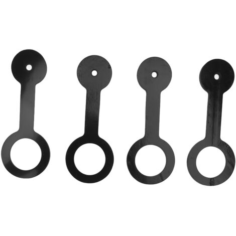 Sangle de Verrouillage de Porte de Douche pour Camping-Car 4Pièces Noir en Silicone de Sécurité pour Porte de Salle de Bains de VR (1/5)