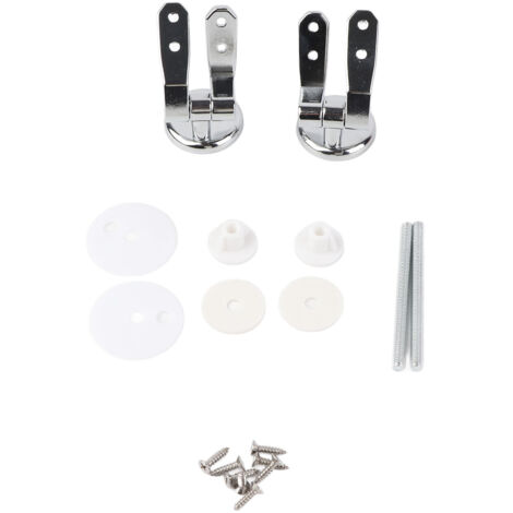 Charnière de Siège de Toilette - Kit de Remplacement avec Fermeture Douce et Vis Inox - Zinc Alloy (1/5)