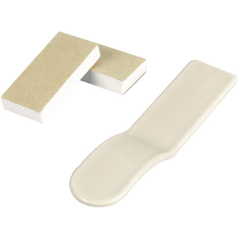 [Leveur de Siège de Toilette] - Mano  Pour une Hygiène Parfaite sans Toucher  En PP Durable (12 cm) - Khaki  Lot avec 2 Autocollants (1/5)