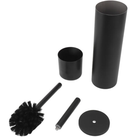 [Set pour toilette] Brosses WC avec support - Brosse flexible à tête en acier inoxydable & porte-brosse design pour espaces réduits - Lot de 5 accessoires (1/5)