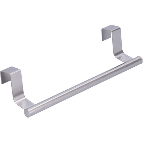 Crochet-Suspension pour Sèche-Serviette Inox (23,5cm) sans Percer - Pour Porte/Plaquard (2,2cm) - Forte Charge (1/5)