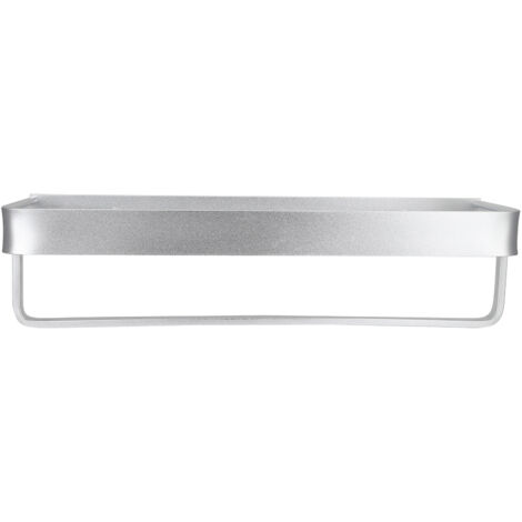 Étagère Murale pour Salle de Bain en Aluminium Space - Support de Douche à Une Étagère, 50 cm, Rangement Shampoing, Tige Suspendue, Portée 20 kg (1/5)