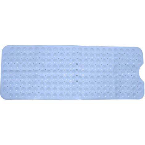 【Bain-Moussant】 Matelas de Bain de Massage Anti-Dérapant – Tapis de Douche avec Ventouses pour Baignoire – Bleu, 38x100cm – Modèle Série Premium (1/5)