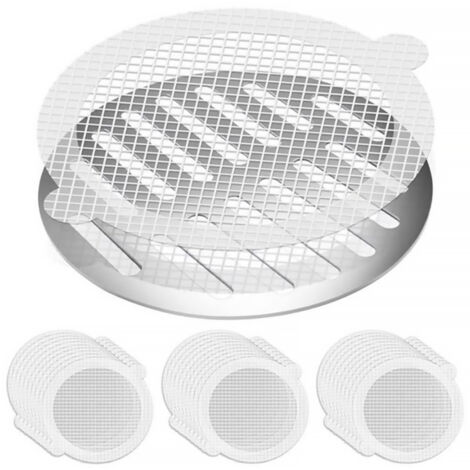 Filtre Anti-Cheveux Amovible Diamètre 11 cm - Adhésif Imperméable - 25 ou 30 Pièces - Pour Éviter le Bouchage des Canalisations (1/5)
