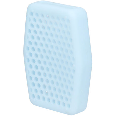 Housse Exfoliante en Silicone Doux pour Savon et Gel Douche - Gant Nettoyant Multi-usage pour Salle de Bain et Cuisine - Bleu Clair (1/5)
