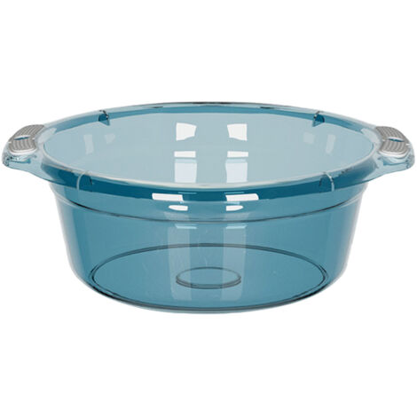 Bac en Plastique Évier Lavage avec Poignées Design Ménager Multifonction L34cm x l25cm x H11.5cm - 1 Pièce, Robustesse et Transport Facile (1/5)