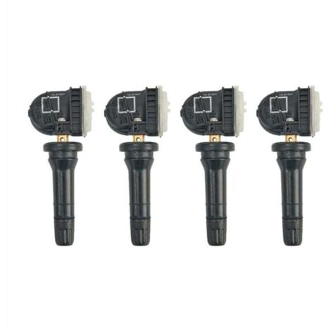 Capteurs TPMS 4 pièces Compatible Ford Focus/Fiesta/B-Max/C-Max/Escape/Expedition Valve Haute Précision Noirs