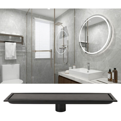 Evacuation Linéaire Invisible Stainless Steel 304 40x10cm Odor Blocking Drainage Large Rectangle Drain Salle de Bain (1/5)
