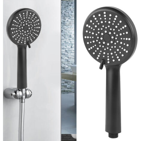 Pommeau de Douche Connectable ABS à Haute Pression pour Maison avec Support et Flexible de Raccordement Douchette Spray à Pression pour Rénovation de Salle de Bain Pack 1 (1/5)