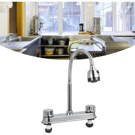 Robinet de cuisine simple moderne professionnel ABS hexadroite duplex spirale 26.5cm 20mm (1/5)