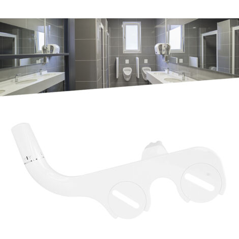 Bidet 3/8 Slim - Kit d'Installation Hygiénique à Double Buse - Bidets d'Attachement Non Électrique pour Feminine Wash, Abs Blanc (1/5)