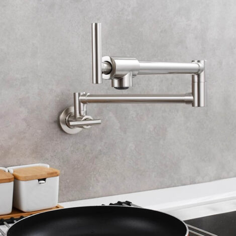 Robinet Cuivre Économique avec Double Commande Tournant 360° pour Salle de Bain Balcon Cuisine (1/5)