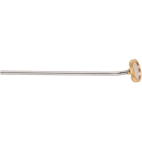 Lance de pulvérisation 10in pour arrosage jardin - Tuyau d'eau électrique avec tête en cuivre antirouille - 26cm, acier inoxydable (1/3)