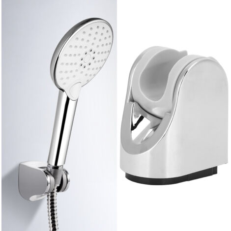 Support de douchette mural rotatif et ajustable avec monture ABS chromée pour équipements de salle de bain (1/5)