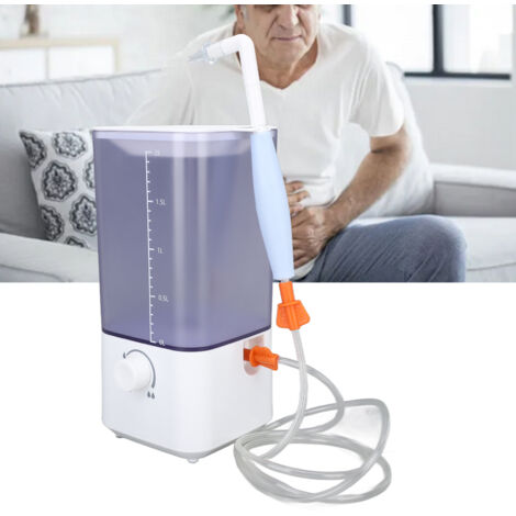 Système de Hydrothérapie Colonique Électrique Rechargeable USB, Kit de Baignoire d’Énéma 2000ML, Nettoyage Colonique Autonome pour Usage Domestique
