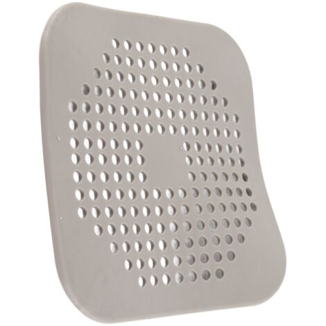 【Filtre de Drain】 Protecteur de drain avec Mesh Anti-colmatage TPR Gris - Stopper de Cheveux pour Douche, Bain et Cuisine avec Grande Zone de Filtration et Maintenance Facile (1/5)