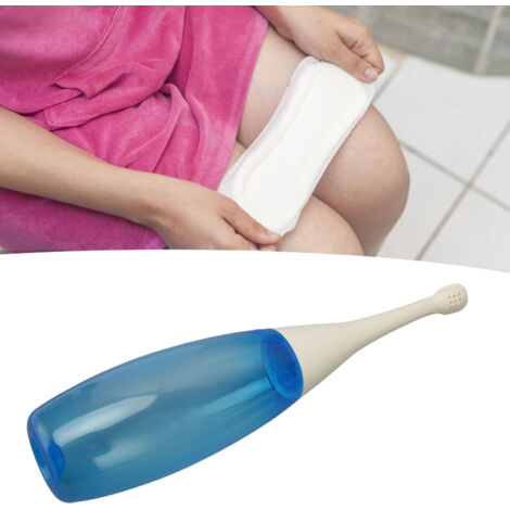 Bidet Portable Mano [450ml] + [Silicone] + [Blue] + Bidette de Voyage pour l'Hygiene Personnelle et le Soin Postpartum (1/5)
