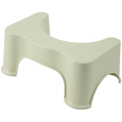 Marche Pied WC Ergonomique 35° Escabeau de Toilette Antidérapant Universel pour Séniors Enfants Femmes Enceintes [Vert]