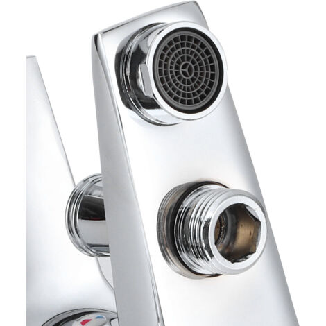 Robinet de Douche Trio Murale Cuivre G1/2in avec Douche, Baignoire et Lavabo - Installation Facile, Anti-Fuite, Électroplastie Haute Durabilité (1/5)
