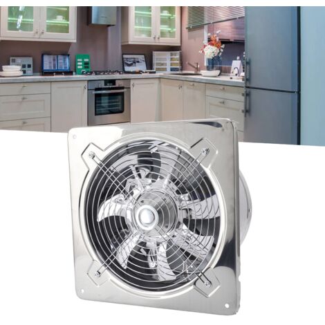 Ventilateur d'Extraction Multifonction Inox pour Cuisine Salle de Bain Garage 355mm Double Roulement à Billes 120W (1/5)