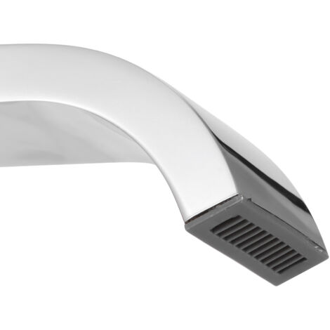 Robinet de Salle de Bain mural G1/2 Chrome à Cascade pour lavabo avec Cassette Céramique (1/5)