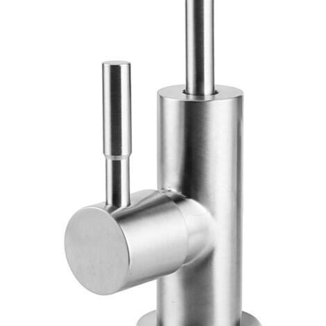 Robinet de Cuisine pour Filtration RO avec Coudes Rotation 360°, 304 Stainless Steel, G1/2 Thread 20mm, Installation Verticale Simple (1/5)