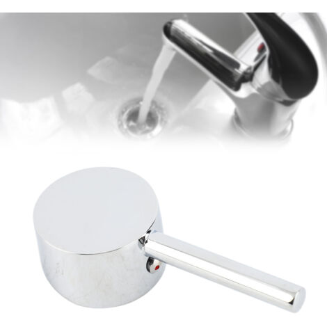 Robinet Lavabo Salle de Bain Zinc Alloy Chrome Poignée Lever Valve Core 45mm 1x (1/5)