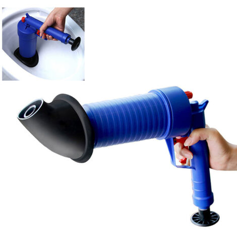 Nettoyeur de Drain à Air Haute Pression, Kit avec 4 Adaptateurs (5cm, 6cm, 11.5cm, 20.5cm) pour Toilette, Salle de Bain et Lavabo (1/5)