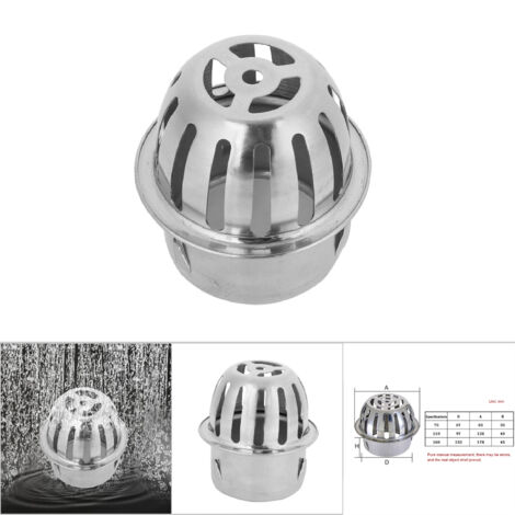 Grille de Sol en Acier Inoxydable Rond pour Drainage Pluvial - Diamètre 75mm/3in (1/5)
