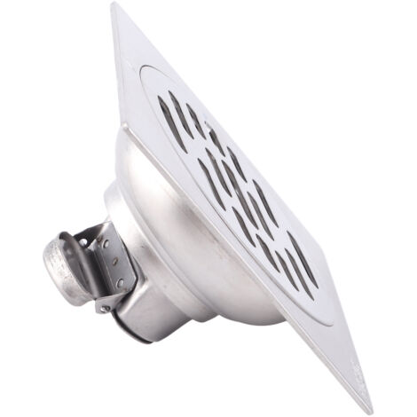 Grille de Sol Antiodor en Acier Inoxydable Épais, Drain Carré pour Salle de Bain, Kit 1 avec Taille 100x100mm - Type 2 (1/5)