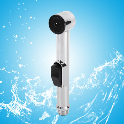 Douchette WC à Main Portable ABS Chromé pour Douche à Bidet Hygiène Feminine (1/5)
