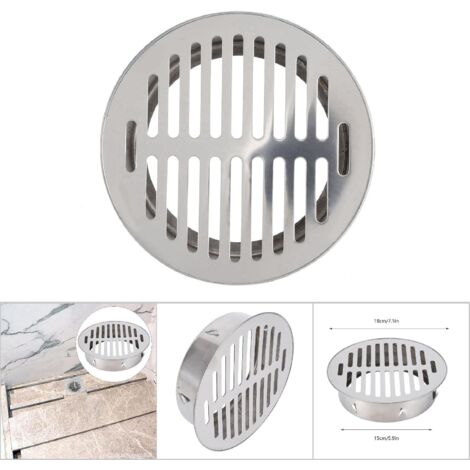 Grille d'Évacuation Anti-Blocage de Balcon en Acier Inoxydable pour Usage Extérieur - 160 Flat Mouth - Haute Qualité - Livré en 1 Pièce (1/5)