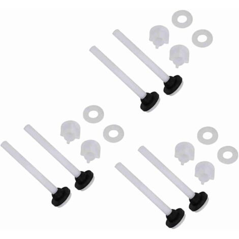Jeu de 6 vis de fixation POM+NBR pour réservoir de toilette, 100mm, 3 paires, outils de réparation (1/5)