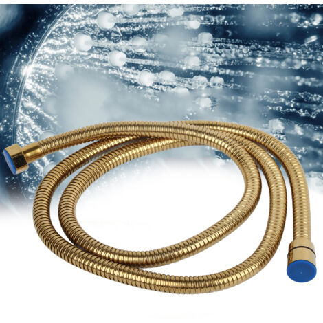 Flexible Doublée G1/2in Douche Dorée Flexible Stainless Steel Anti‑Rouille 0‑80°C 0.8Mpa (1/5)