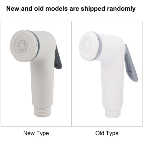 Tête de douchette de bidet toilette portable lavage auto ABS noir/blanc noir 83g 0-80℃ (1/5)