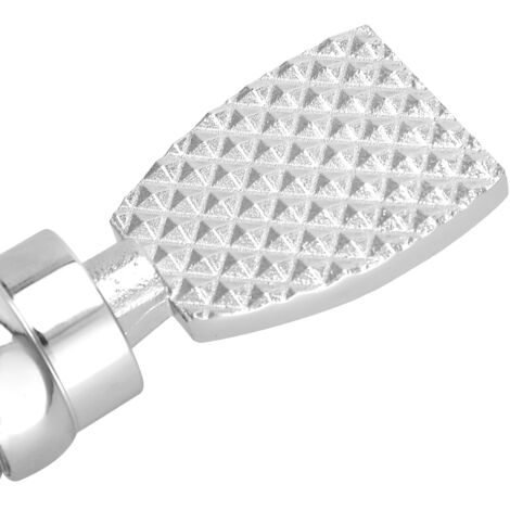 Robinet de Chasse WC Bronze [Pédale Retractable A2] en Argent 32mm + Joint en Caoutchouc (1/5)