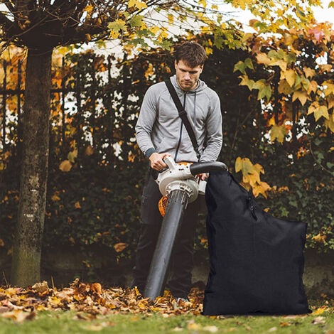 Sac de Collecteur de Débris Polyvalent pour Souffleur/Aspirateur de Jardin avec Cordon de Fermeture - Oxford Large 60x45x35cm Antidérapant Anti-Fuite (1/5)