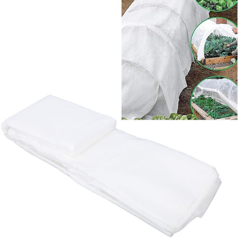 Housse Anti Gel Non Tissée pour Plantes - Protège contre le Gel, les Oiseaux et les UV, Respirante - 2x10m / 6.6x32.8ft, 840g (1/5)