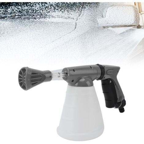 Lance-fusil multifonction professionnel avec concentrateur ABS 800ml - Noir, pour nettoyage haute pression des véhicules, jardins et surfaces (1/5)